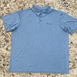 Columbia Men's Light Blue Performance Polo Shirt